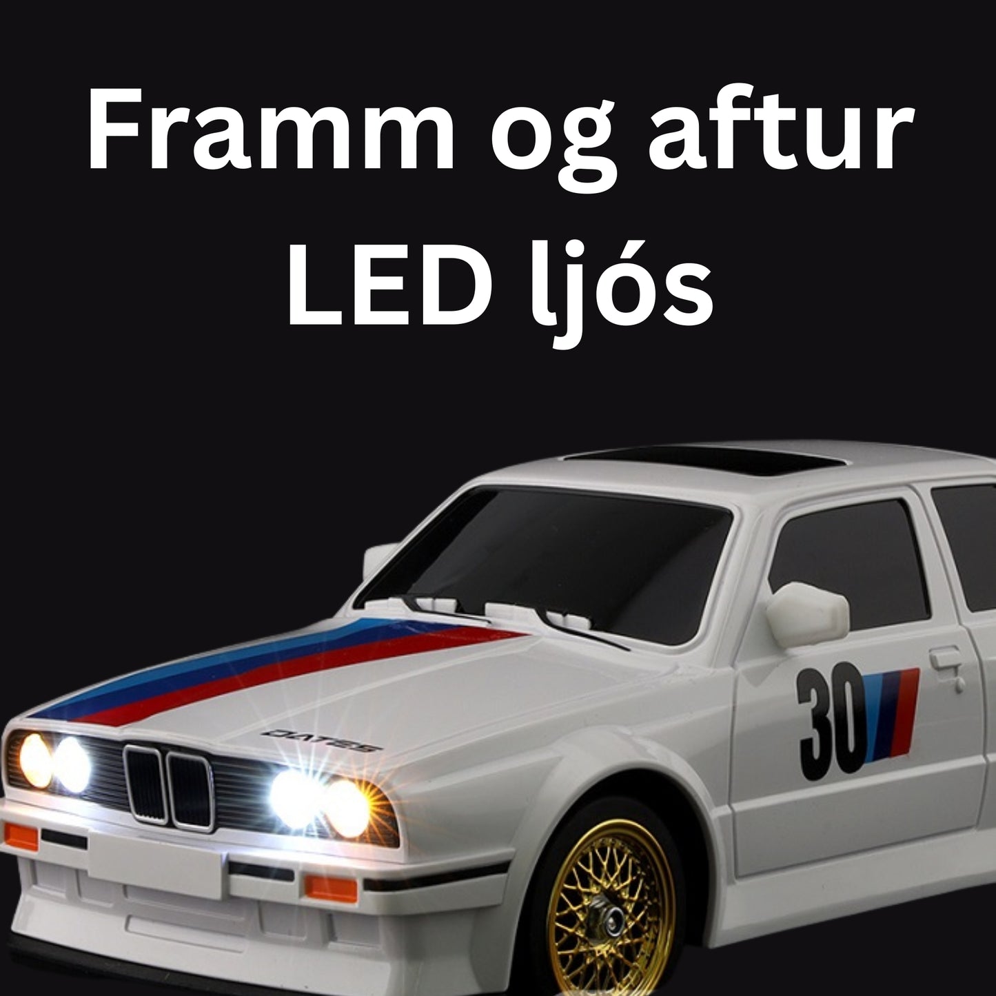 Fjarstýrður driftbíll - Fjórhjóladrifinn