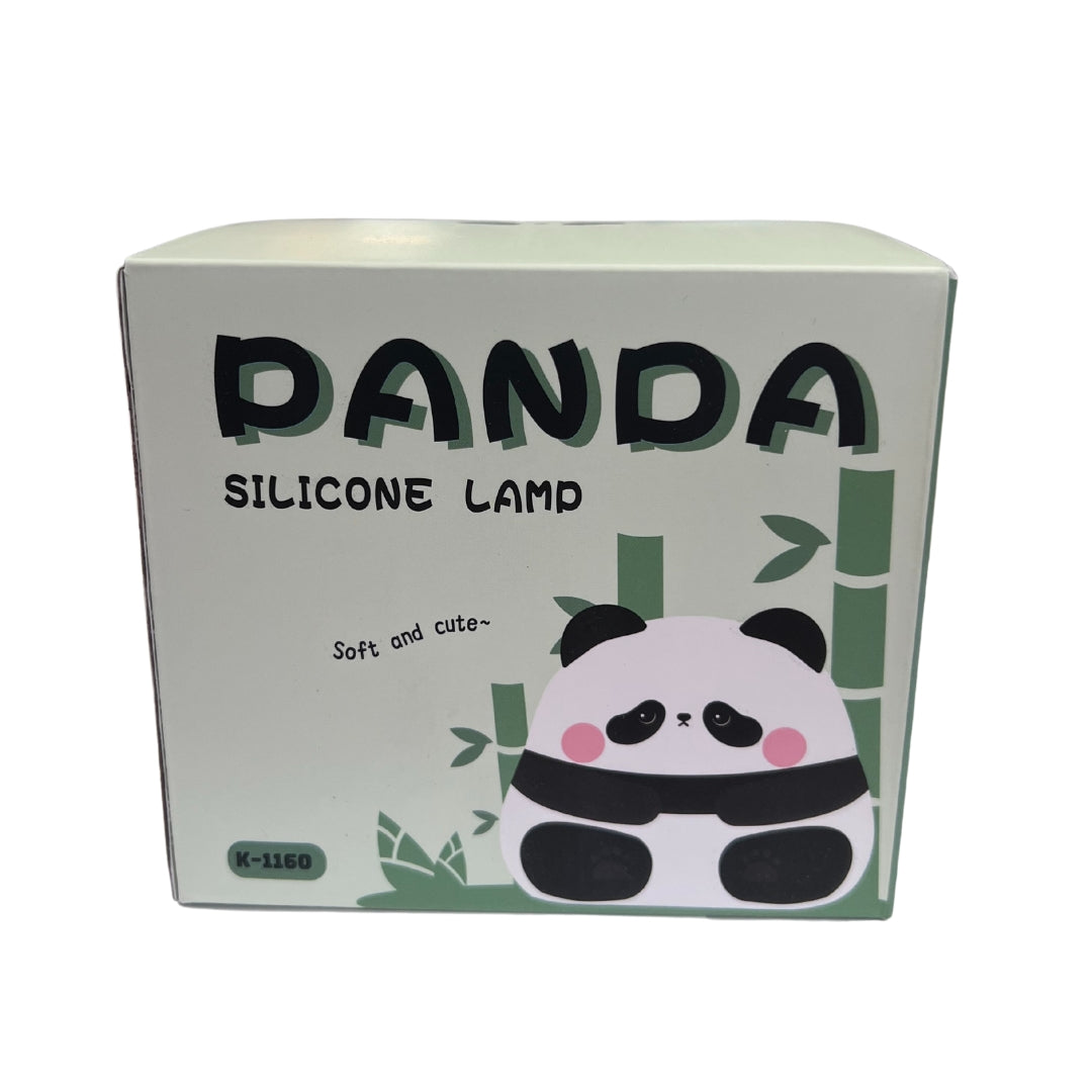 Mjúkur sílikon lampi - Sitjandi panda