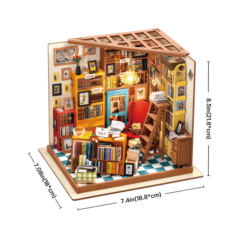 ROLIFE® Þrívíddar viðarpúsl - Sam's Study (DG102)