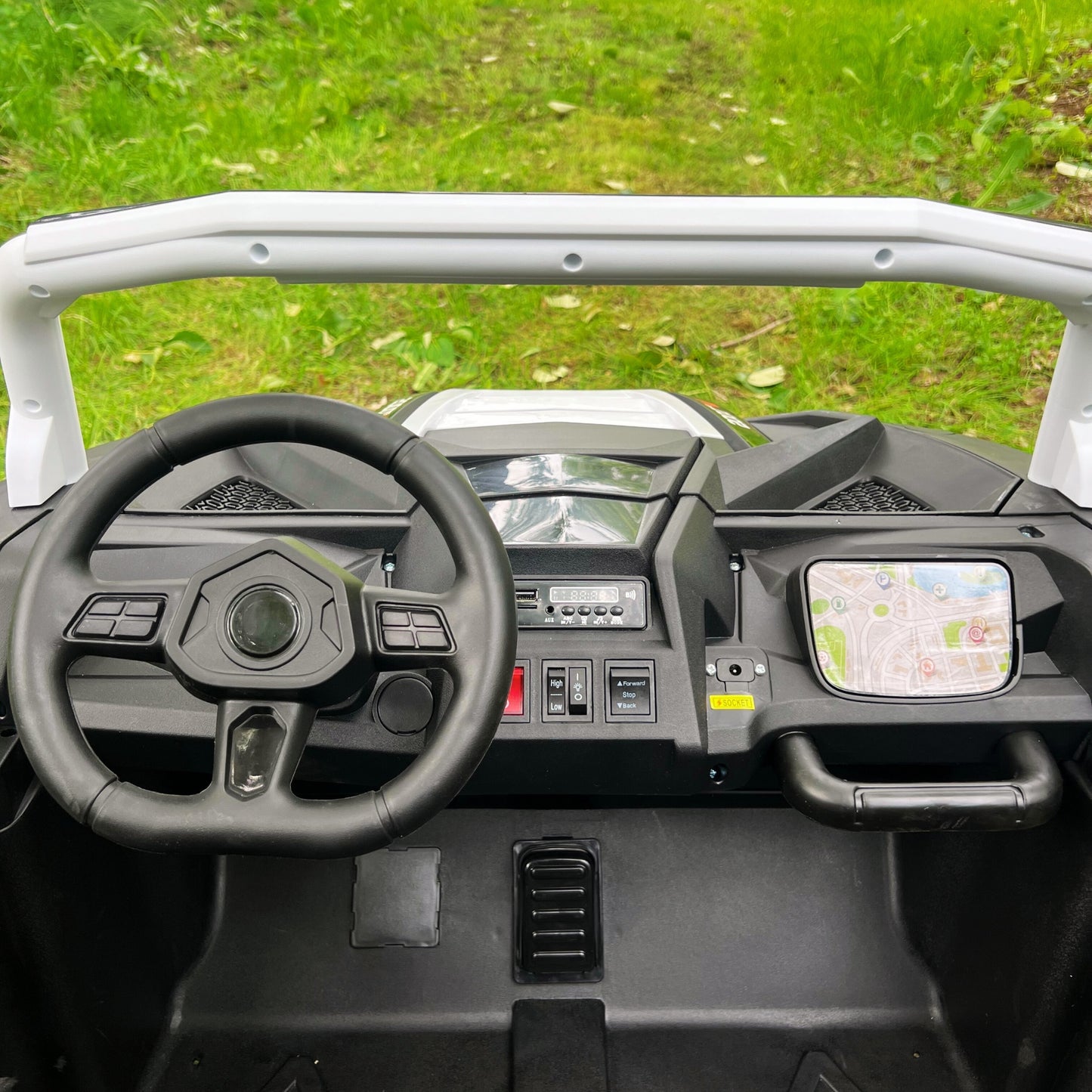 Rafmagnsbuggy Fyrir Krakka - Alvöru Fjórhjóladrif (Hvítur)