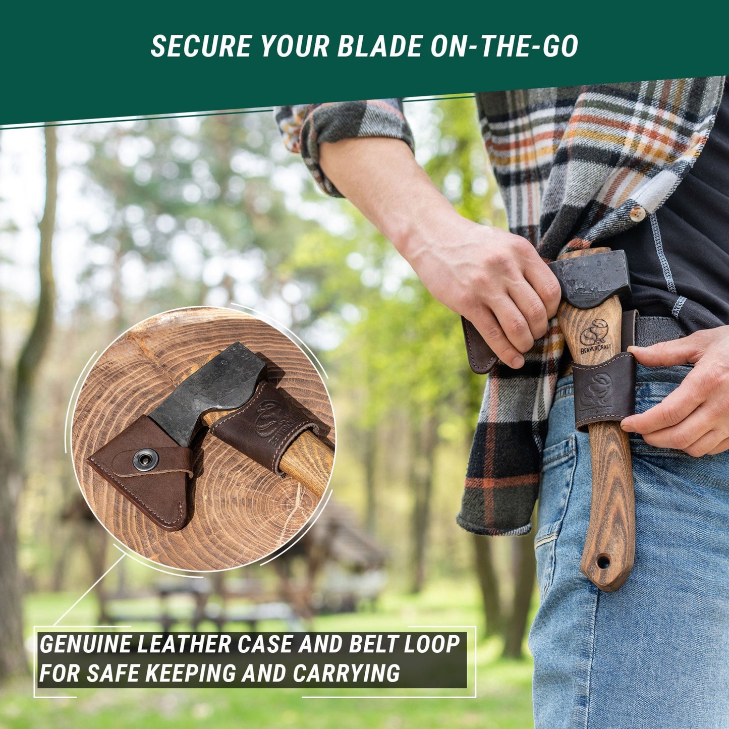 BEAVERCRAFT® AX1 Bushcraft Öxi