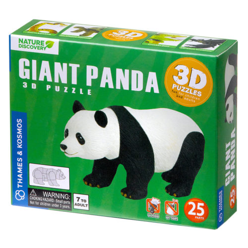3D Púsl Risa Panda