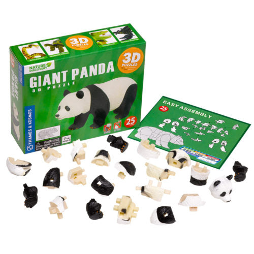 3D Púsl Risa Panda