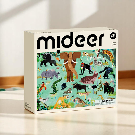 Mideer® Fræðslupúsl: Dýr í Afríku
