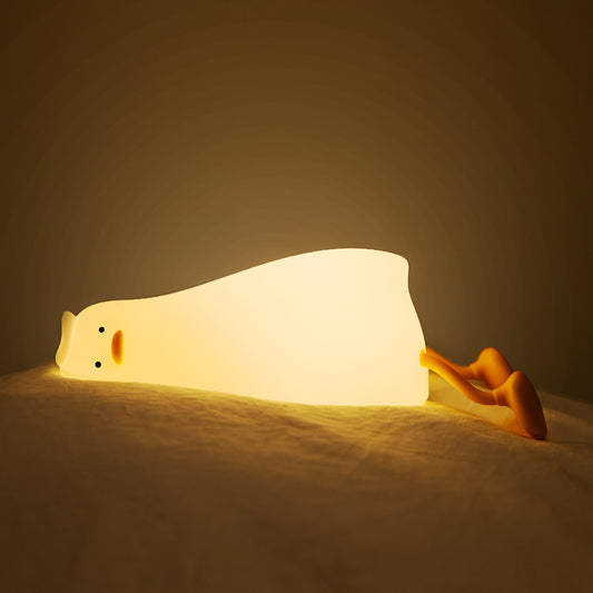 Mjúkur sílikon lampi - Liggjandi önd