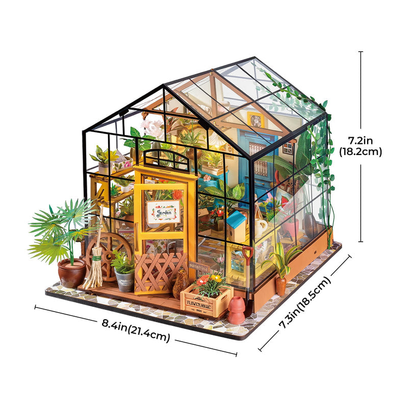ROLIFE® Þrívíddar viðarpús - Cathy's Flower House (DG104)