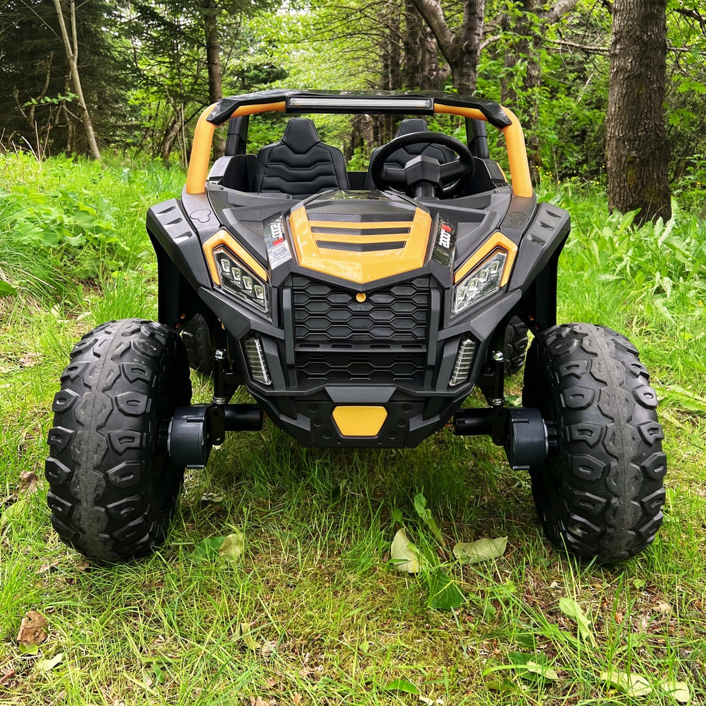 Rafmagnsbuggy Fyrir Krakka - Alvöru Fjórhjóladrif (Gull)