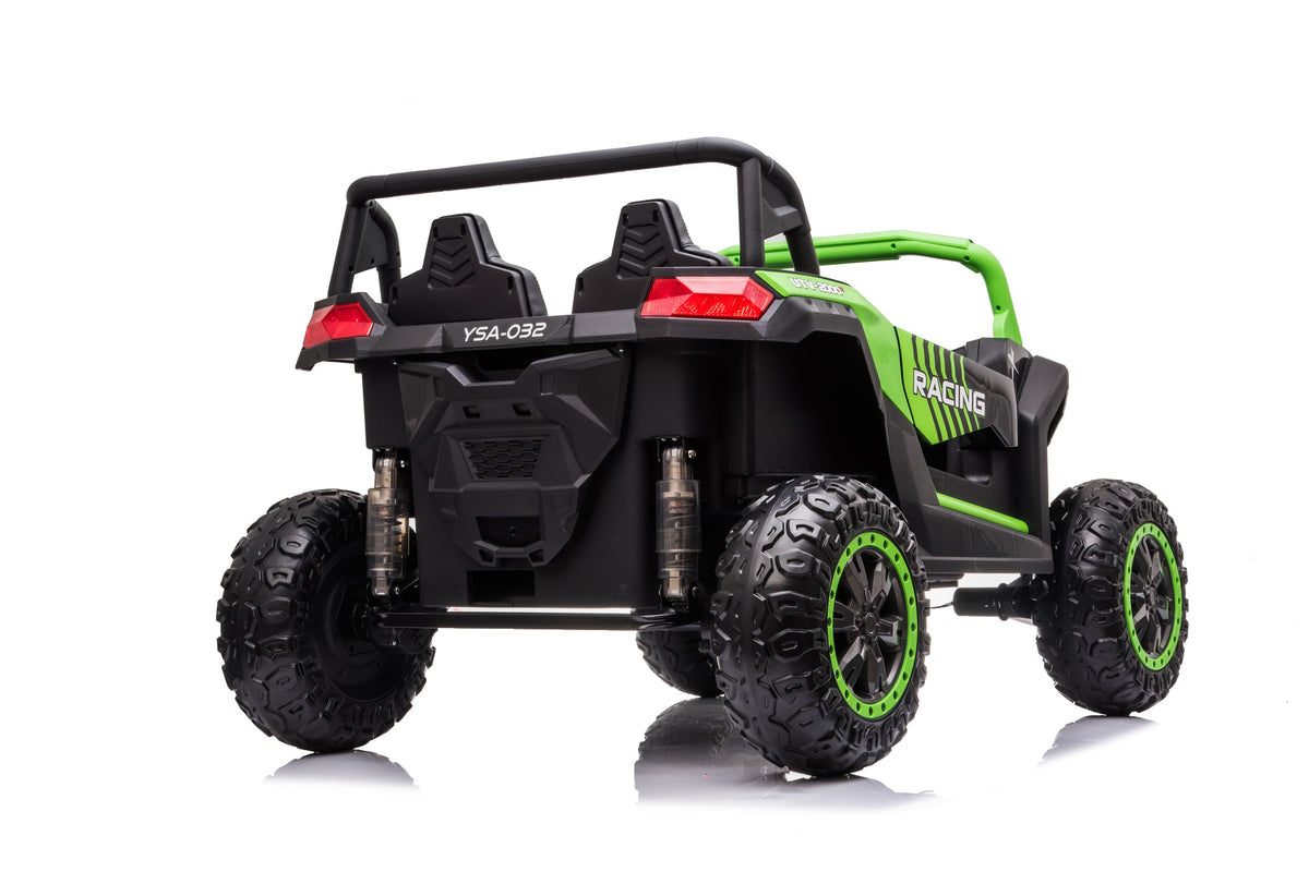 Rafmagnsbuggy Fyrir Krakka - Alvöru Fjórhjóladrif (Grænn)