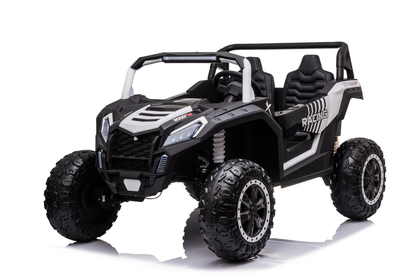 Rafmagnsbuggy Fyrir Krakka - Alvöru Fjórhjóladrif (Hvítur)