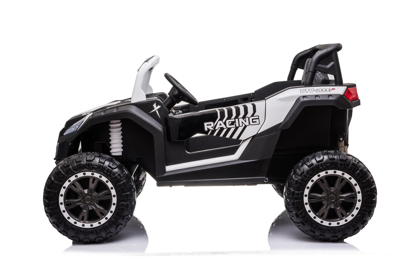 Rafmagnsbuggy Fyrir Krakka - Alvöru Fjórhjóladrif (Hvítur)