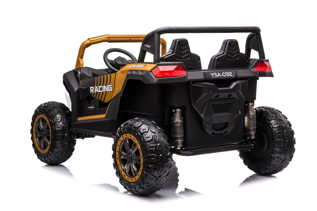 Rafmagnsbuggy Fyrir Krakka - Alvöru Fjórhjóladrif (Gull)