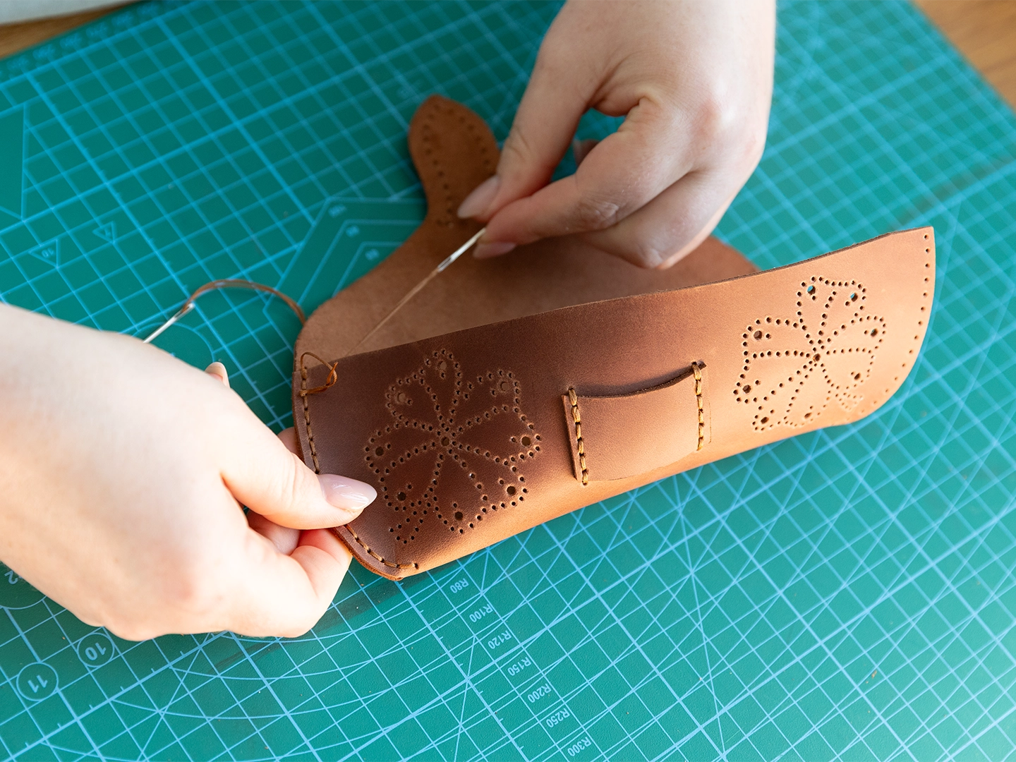 BEAVERCRAFT® DIY Leður gleraugnahulstur