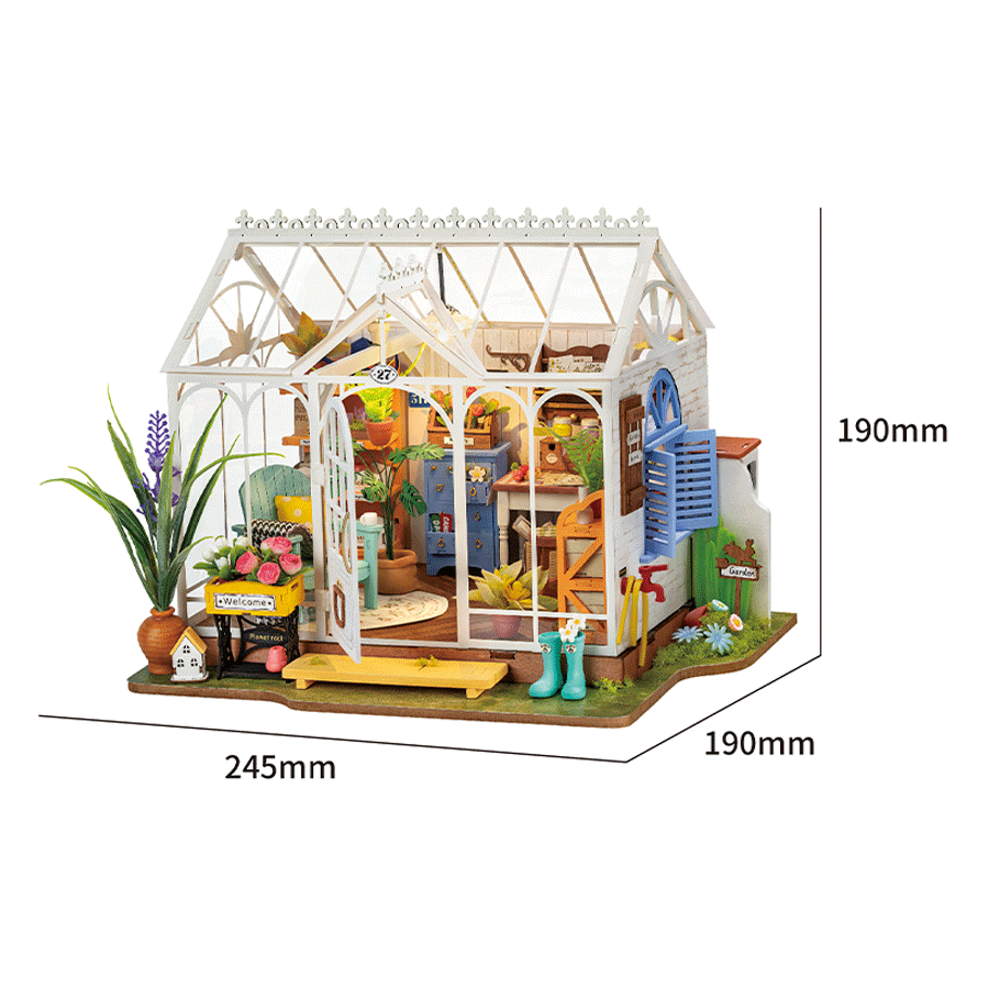 ROLIFE® Þrívíddar viðarpúsl - Dreamy Garden House (DG163)