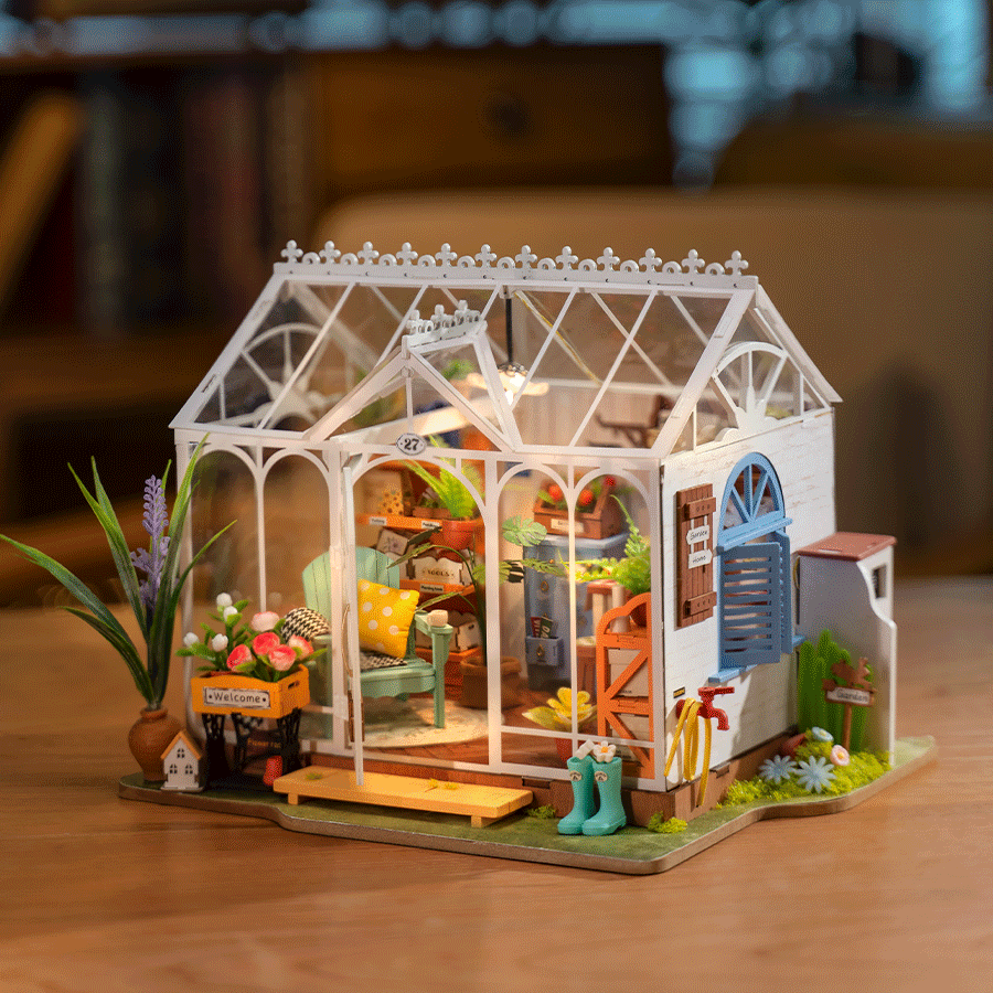 ROLIFE® Þrívíddar viðarpúsl - Dreamy Garden House (DG163)