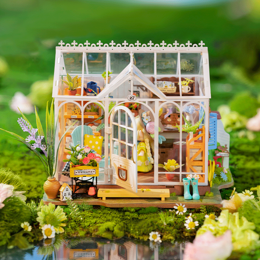 ROLIFE® Þrívíddar viðarpúsl - Dreamy Garden House (DG163)