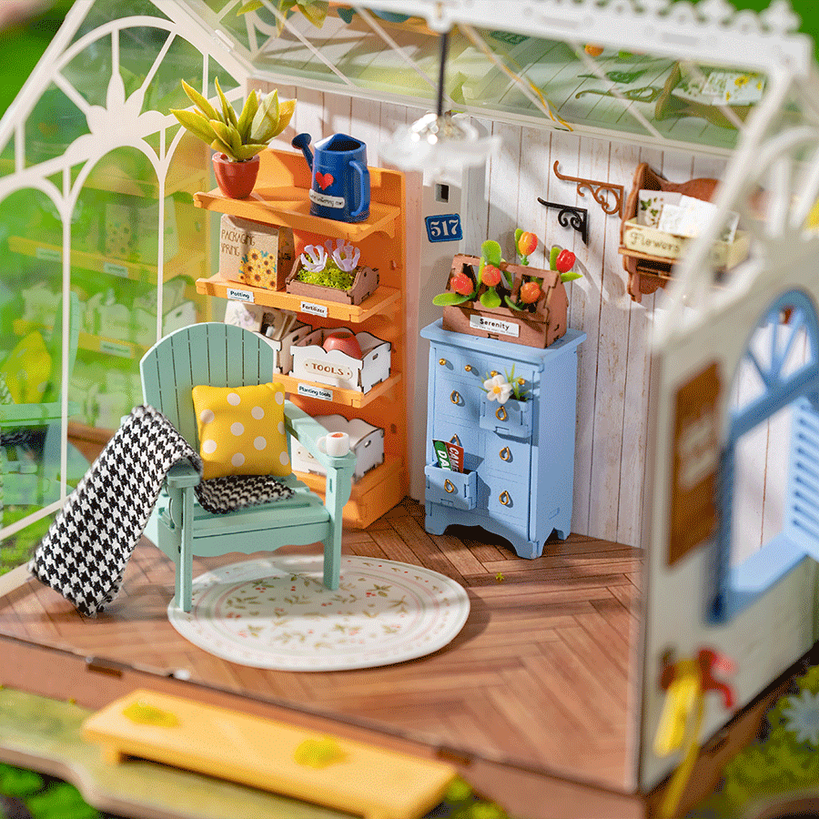 ROLIFE® Þrívíddar viðarpúsl - Dreamy Garden House (DG163)