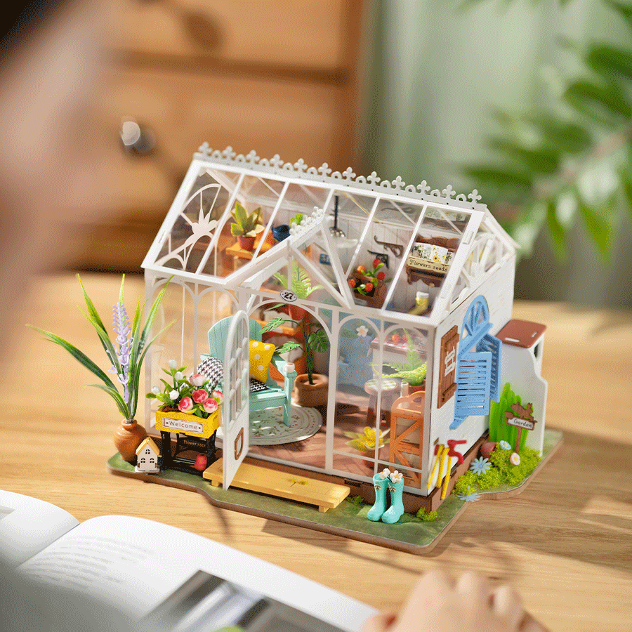 ROLIFE® Þrívíddar viðarpúsl - Dreamy Garden House (DG163)