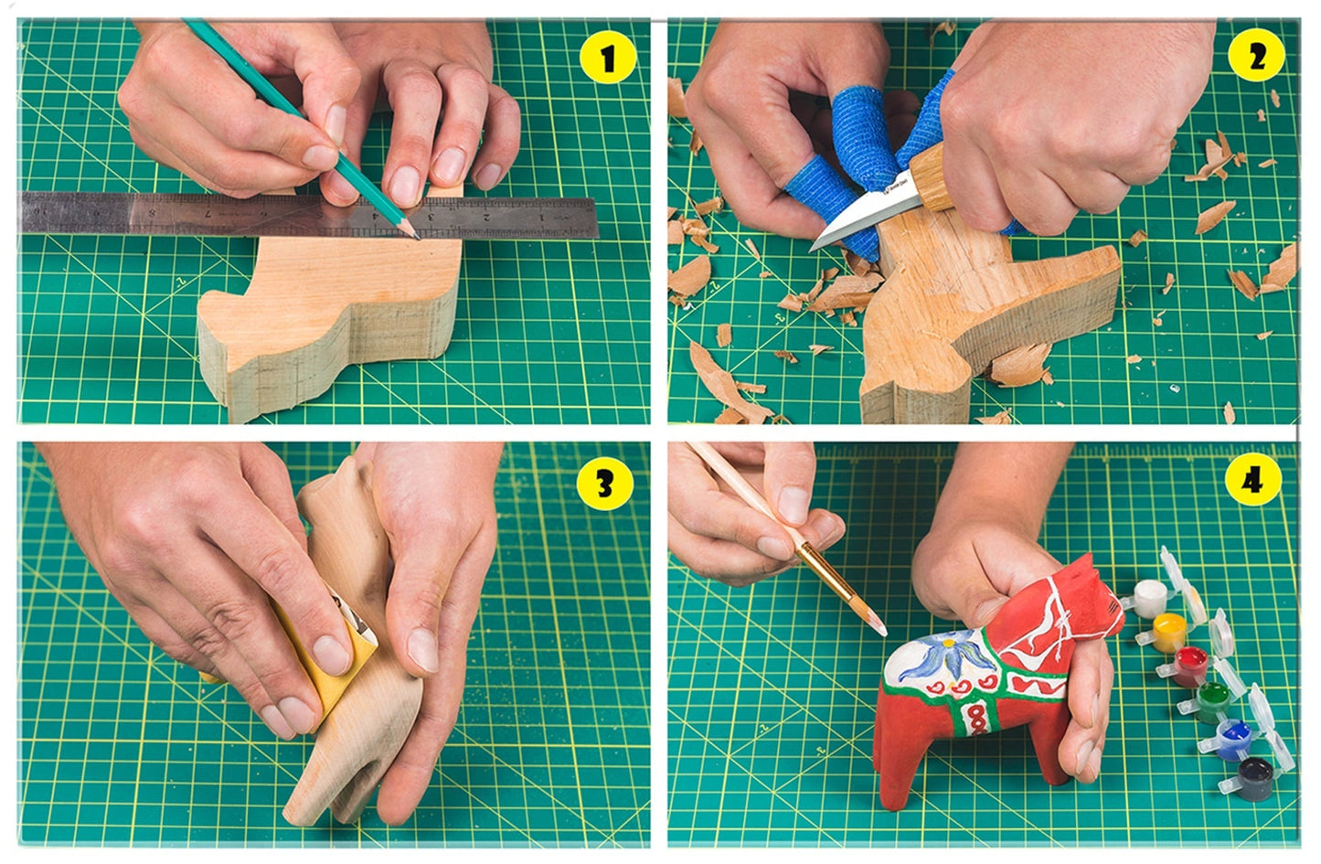 BEAVERCRAFT® Tálgunarsett hestur