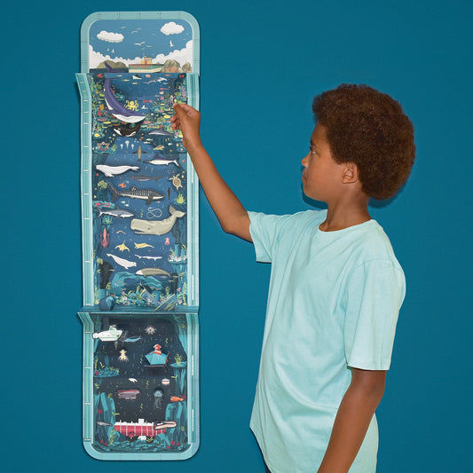 Föndraðu kort af hafinu bláa