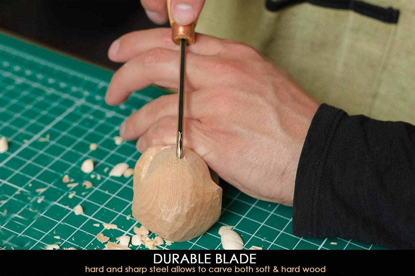 BEAVERCRAFT® BeaverCraft K12/02 – V-laga útskurðbeitill