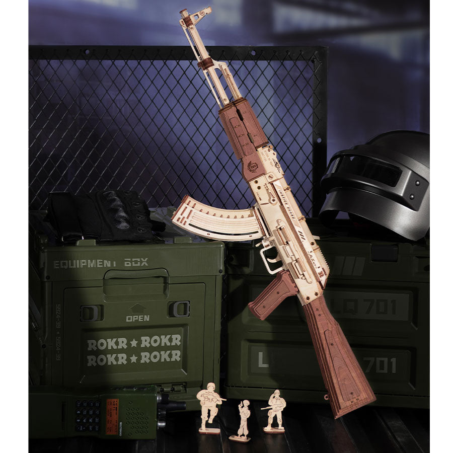 ROLIFE® Þrívíddar viðarpúsl - AK-47 (teygjubyssa)