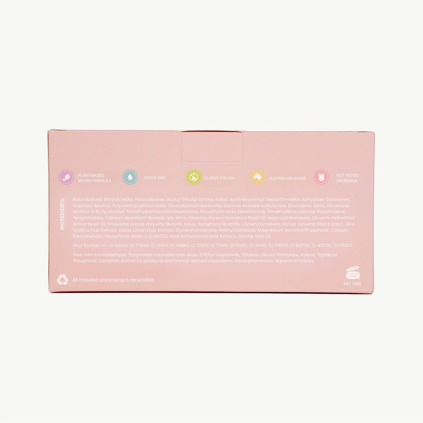 OhFlossy® Barna Naglalakkasett