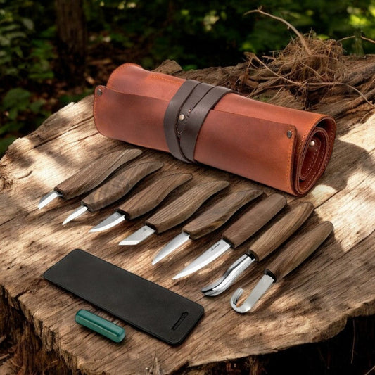 BEAVERCRAFT® Lúxus Tálgunarsett Hnífar