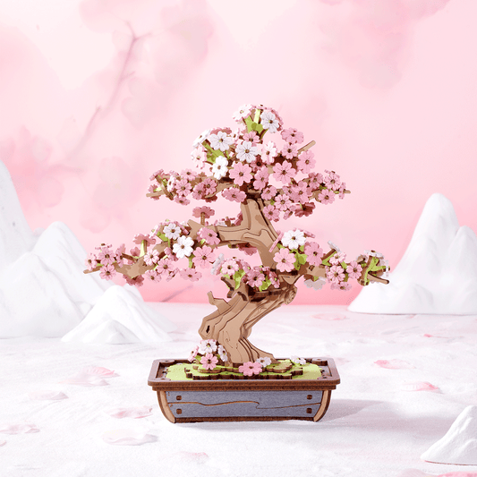 ROLIFE® Þrívíddar viðarpúsl - Sakura Bonsai