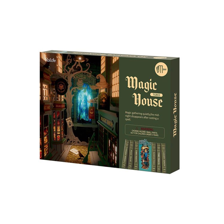 ROLIFE® Þrívíddar viðarpúsl - Magic house