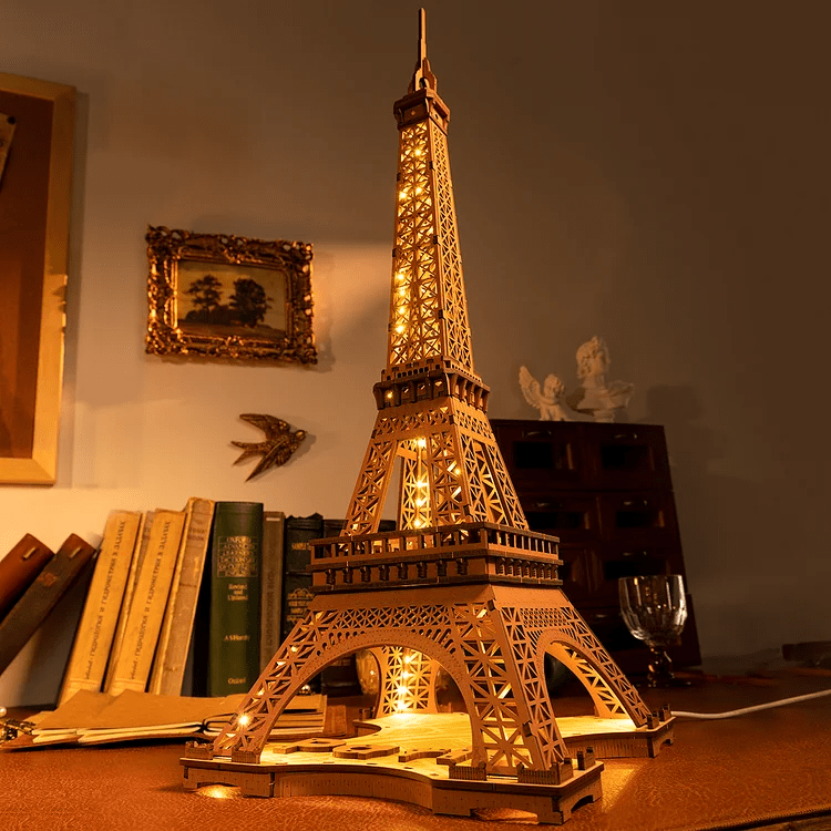 ROLIFE® Þrívíddar viðarpúsl - Eiffel Turninn Stór