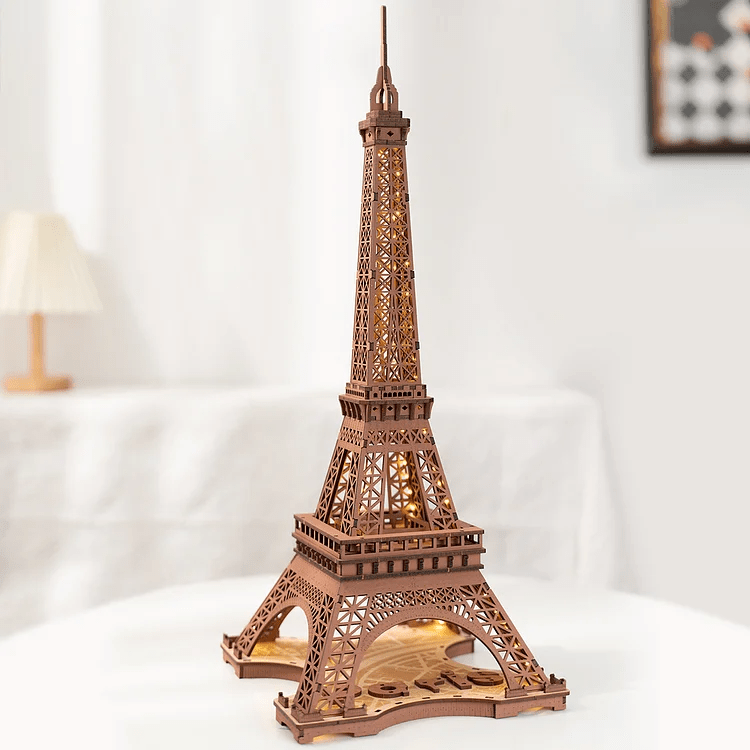 ROLIFE® Þrívíddar viðarpúsl - Eiffel Turninn Stór