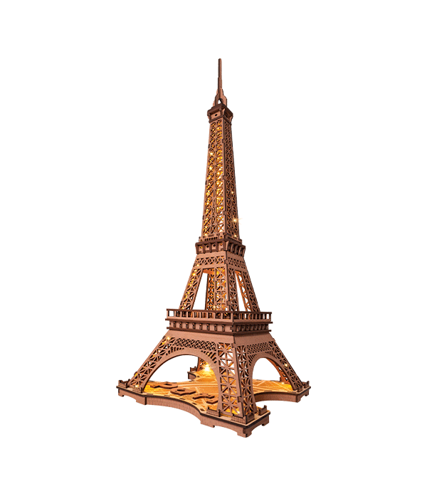 ROLIFE® Þrívíddar viðarpúsl - Eiffel Turninn Stór