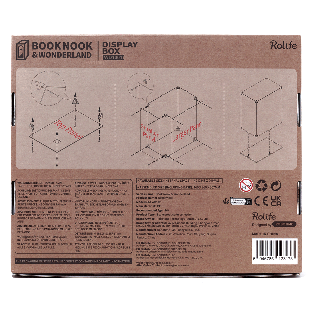 ROLIFE® Booknook Display Box – / Sýningarkassi