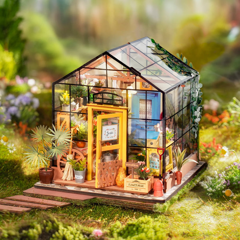 ROLIFE® Þrívíddar viðarpús - Cathy's Flower House (DG104)