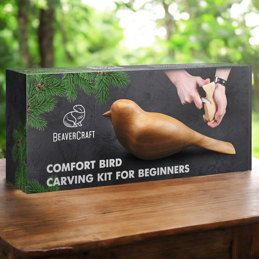 BEAVERCRAFT® Tálgunarsett fugl