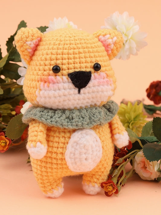 Heklaðu þinn bangsa - Guli hvolpurinn