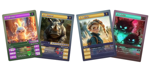 Glímudýrin - Cards