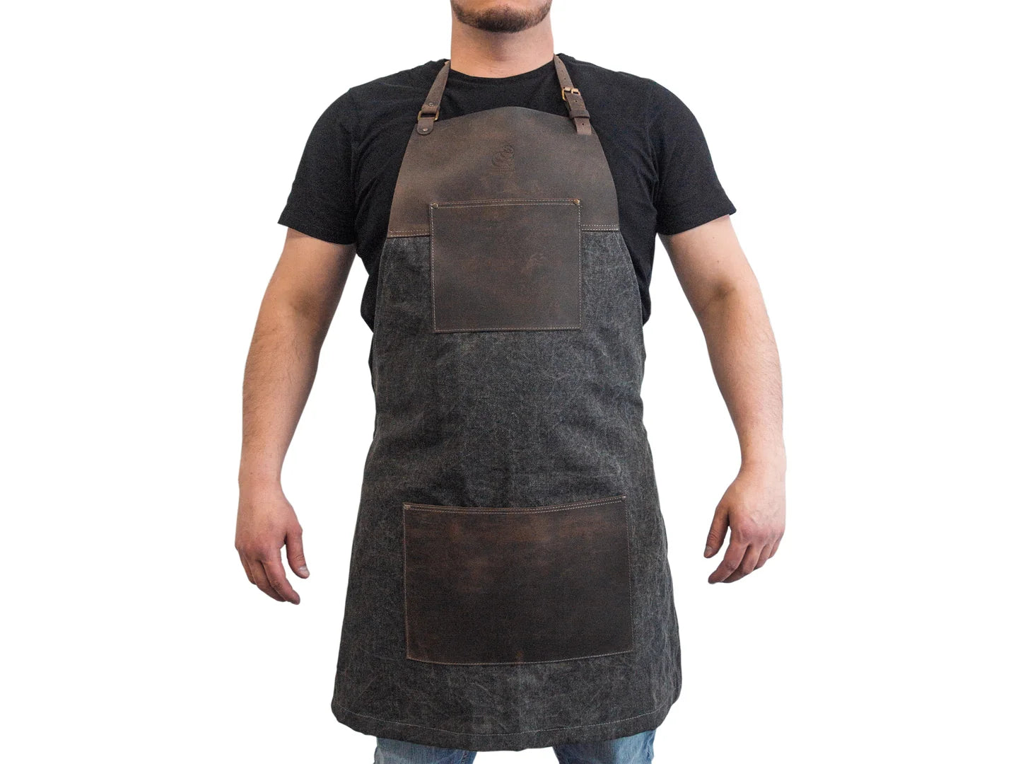 BEAVERCRAFT® Canvas & Leður Svunta - AP4