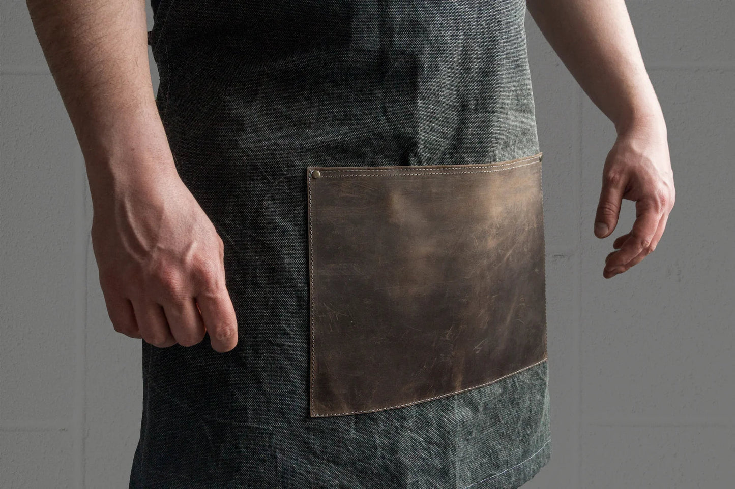 BEAVERCRAFT® Canvas & Leður Svunta - AP4