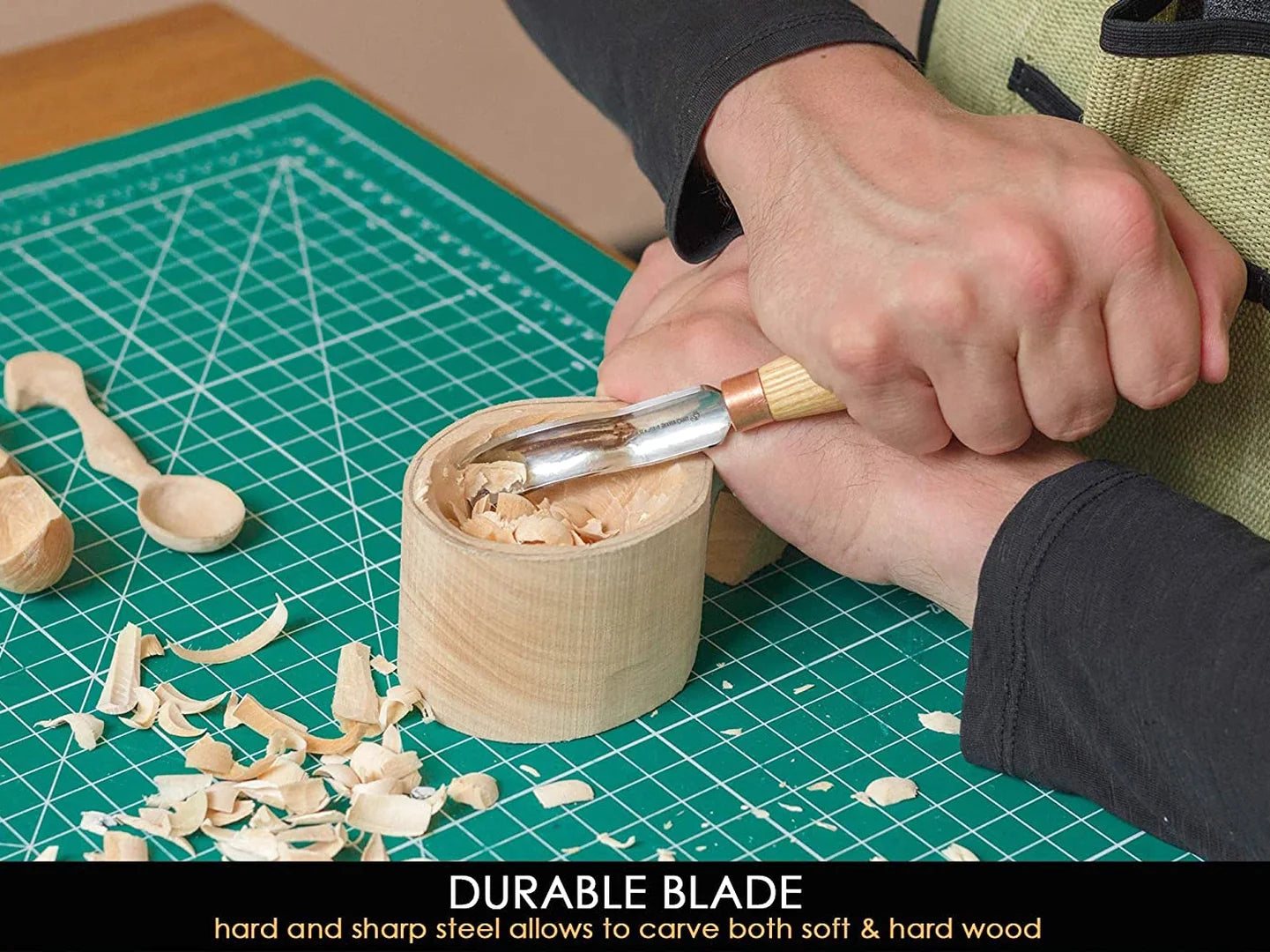 BEAVERCRAFT® K8a/14 – Bogalagaður útskurðbeitill