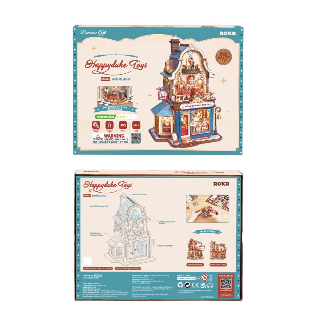 ROKR® Þrívíddar viðarpúsl - Happyduke Toys