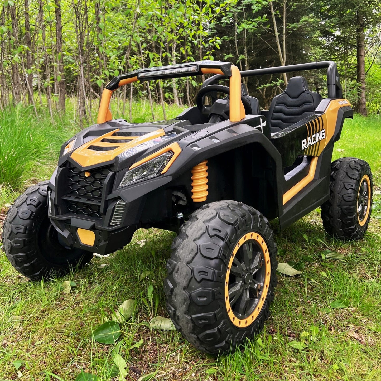Rafmagnsbuggy Fyrir Krakka - Alvöru Fjórhjóladrif (Gull)