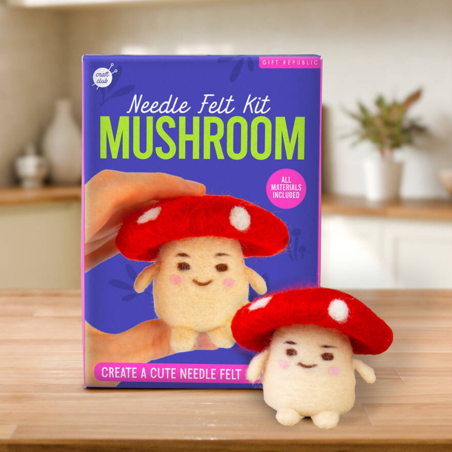 Gift Republic® Búðu til Svepp úr Ull