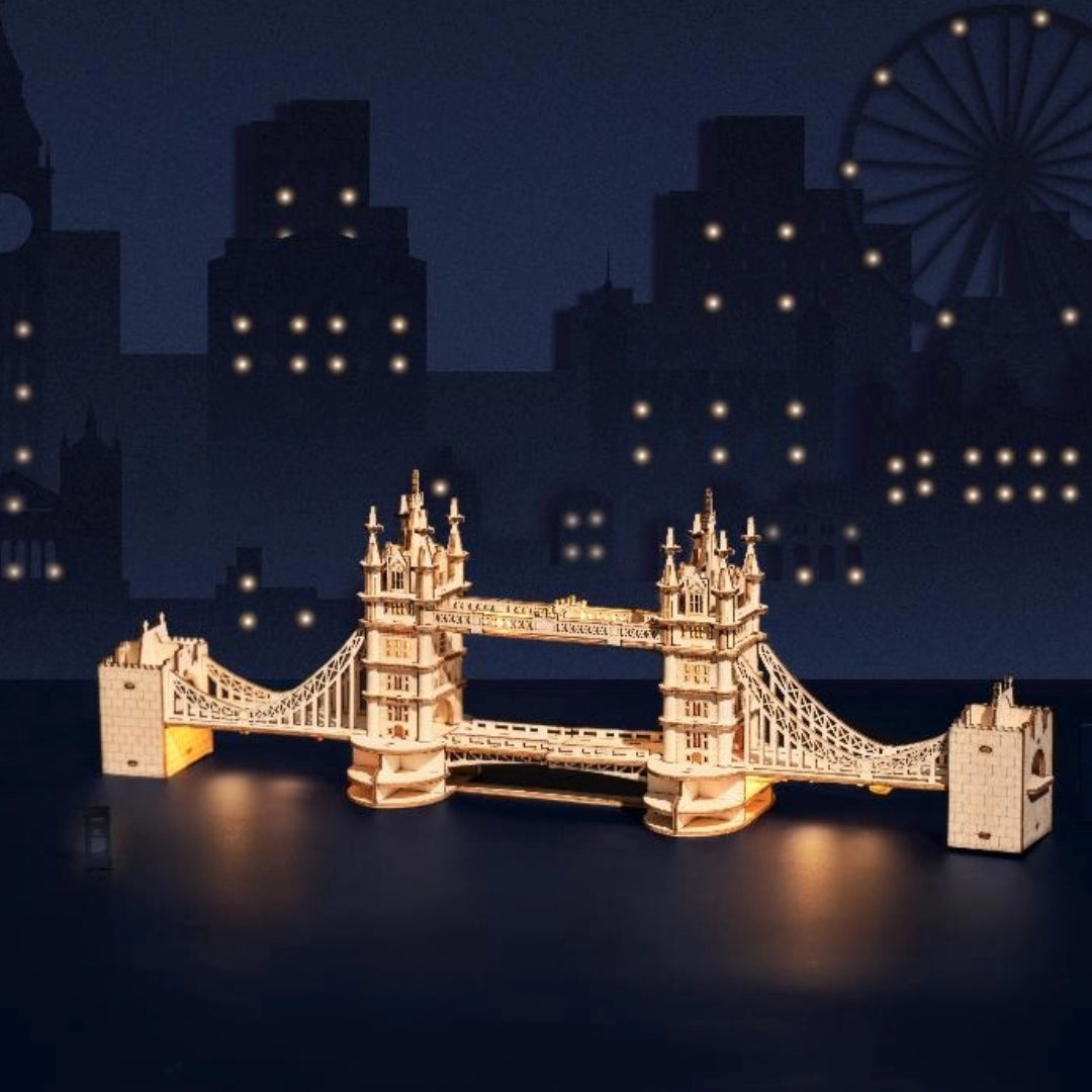 ROLIFE® Þrívíddar viðarpúsl - Tower Bridge