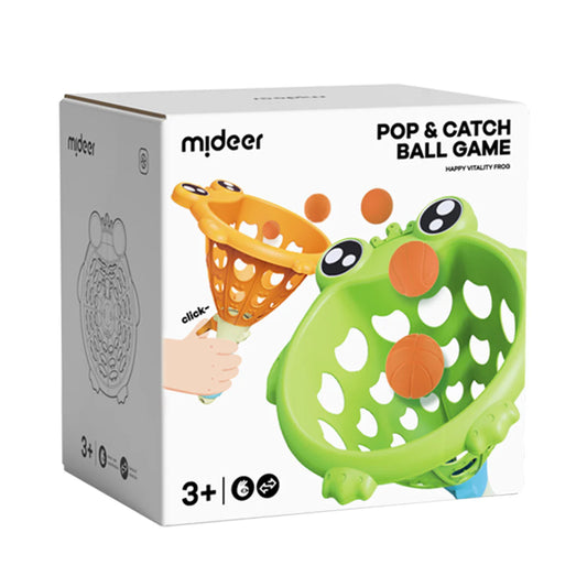 Mideer® Pop and Catch Ball Game - Glaði Froskurinn