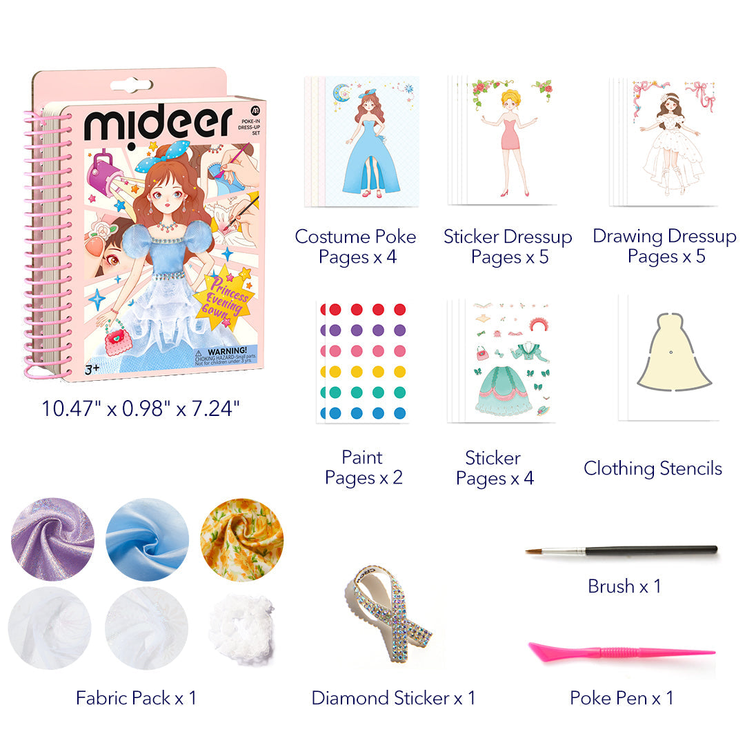 Mideer® Litli Tískuhönnuðurinn: Prinsessukjóll