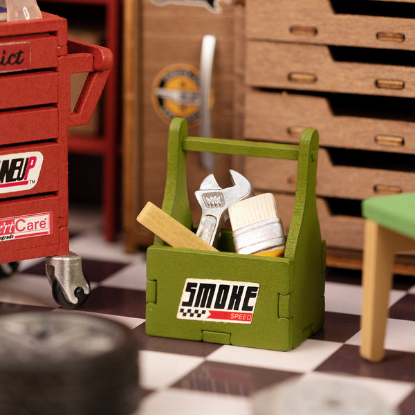 ROLIFE® Þrívíddar viðarpúsl - Garage Workshop
