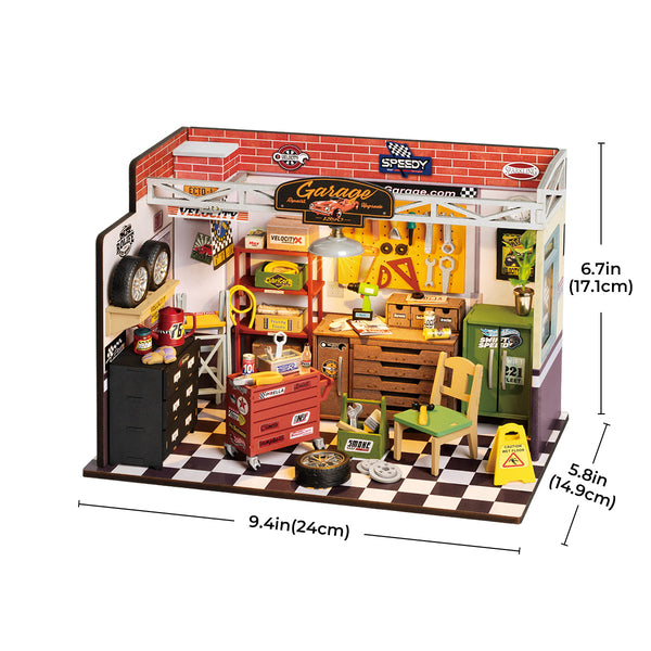 ROLIFE® Þrívíddar viðarpúsl - Garage Workshop