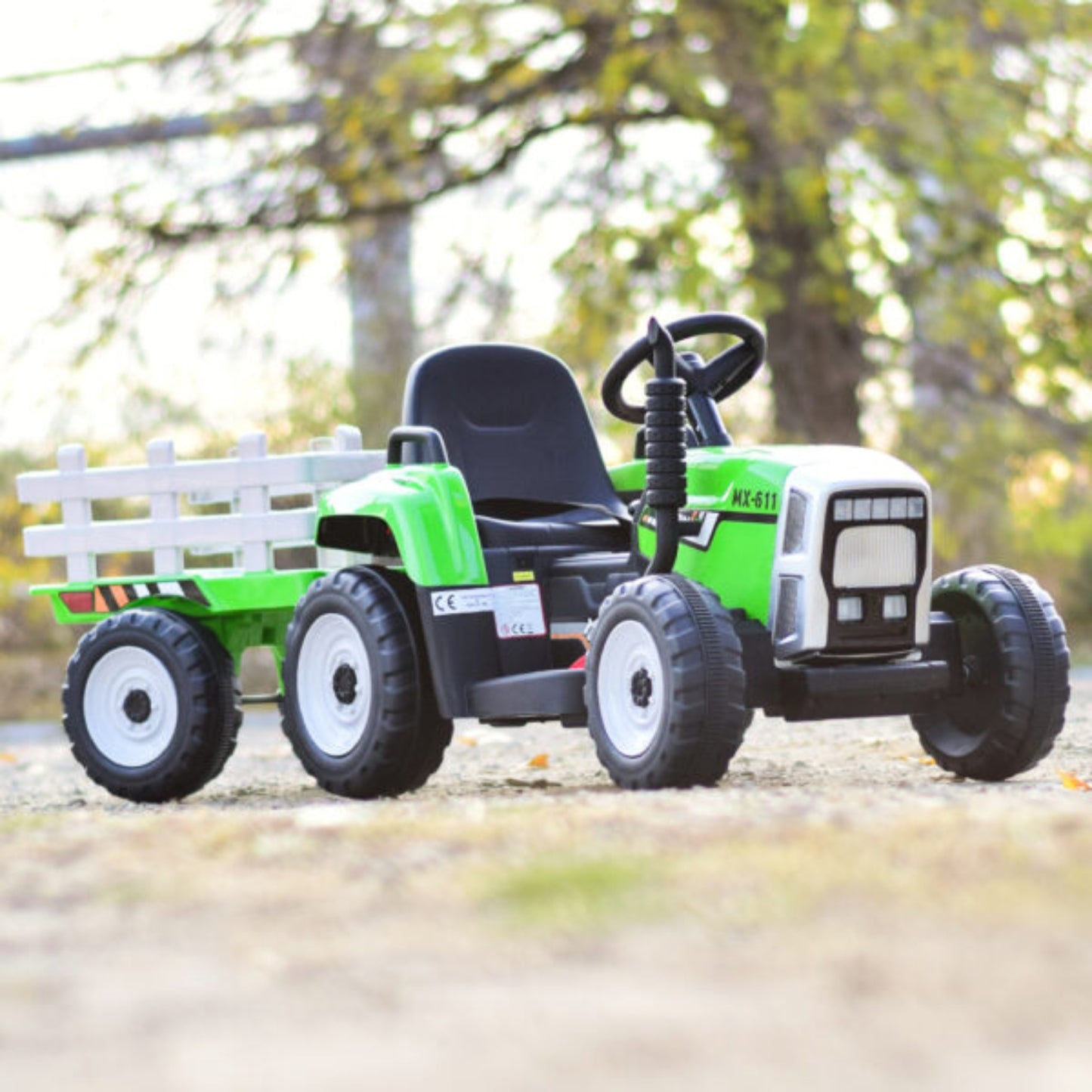 Rafmagnstraktór Fyrir Krakka (með vagn)