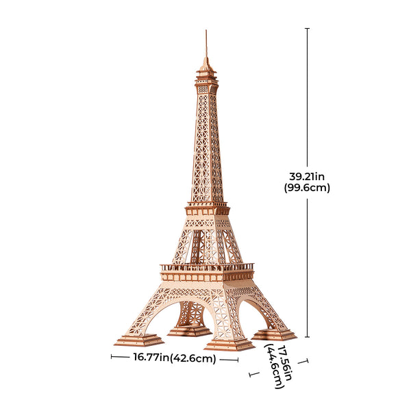 ROLIFE® Þrívíddar viðarpúsl - Eiffel Tower Plus TGC02
